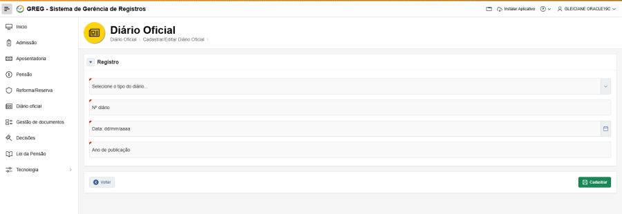 Diário Oficial Diário Oficial
