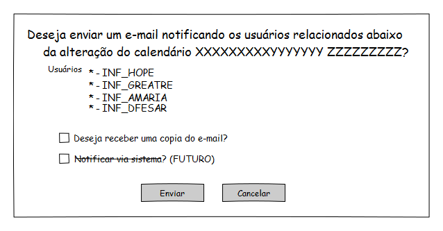 Modal de confirmação do e-mail 